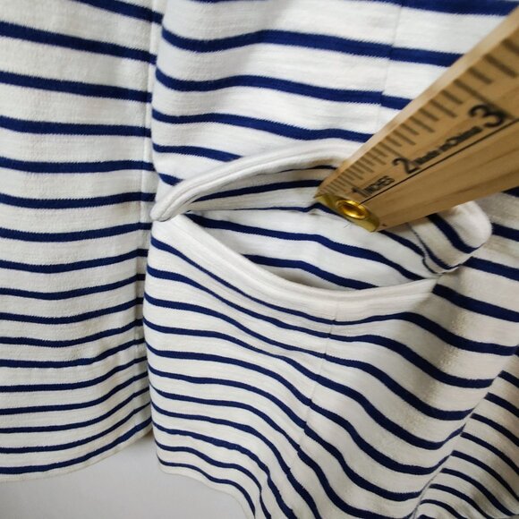 J. Crew Maritime Women's Small Striped Blazer - Picture 6 of 13